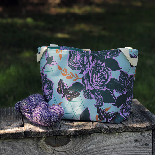 Cottage Bag - Moth Roses - Moon Garden