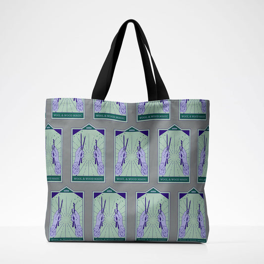 Market Tote - Wool Tarot - Moonbeam