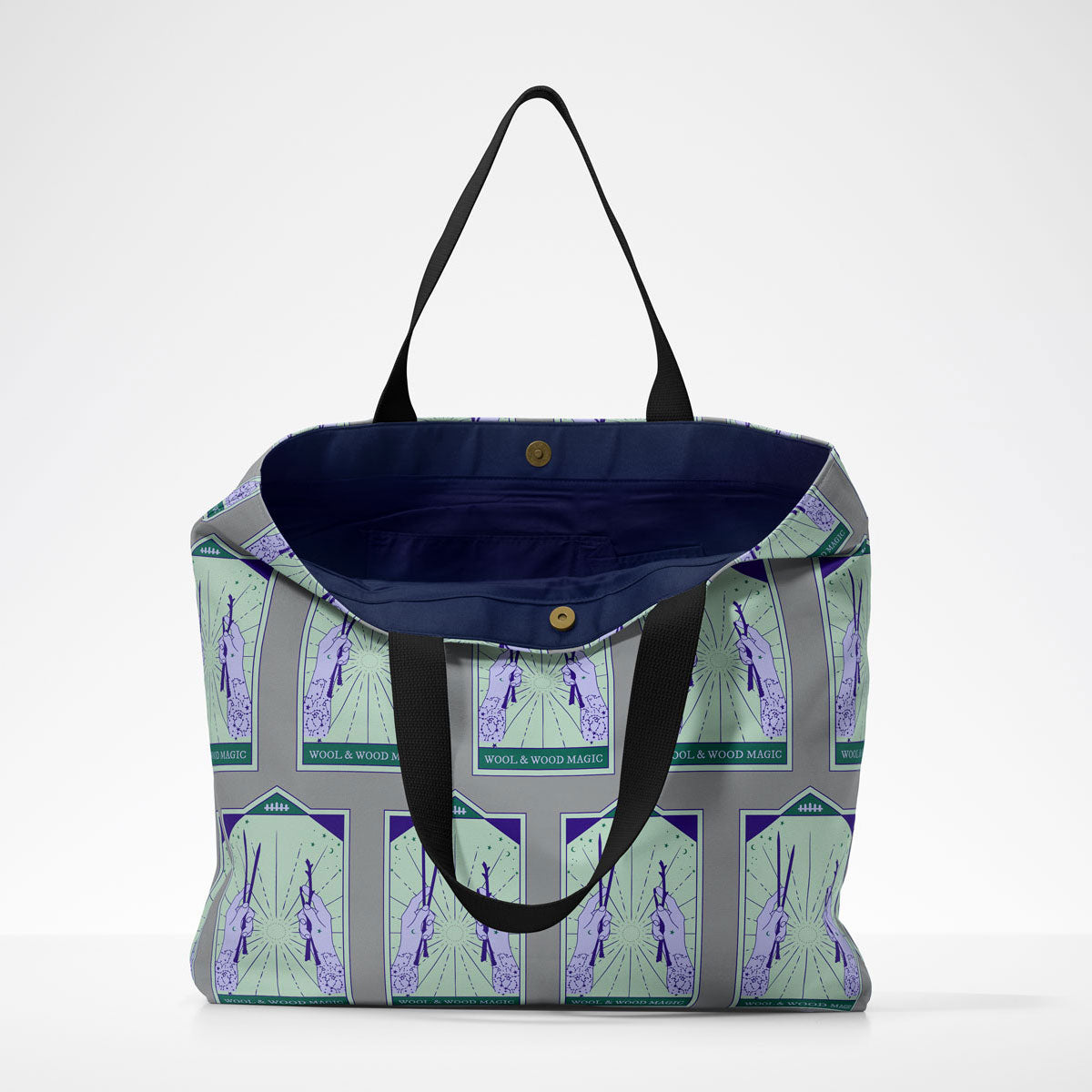 Market Tote - Wool Tarot - Moonbeam