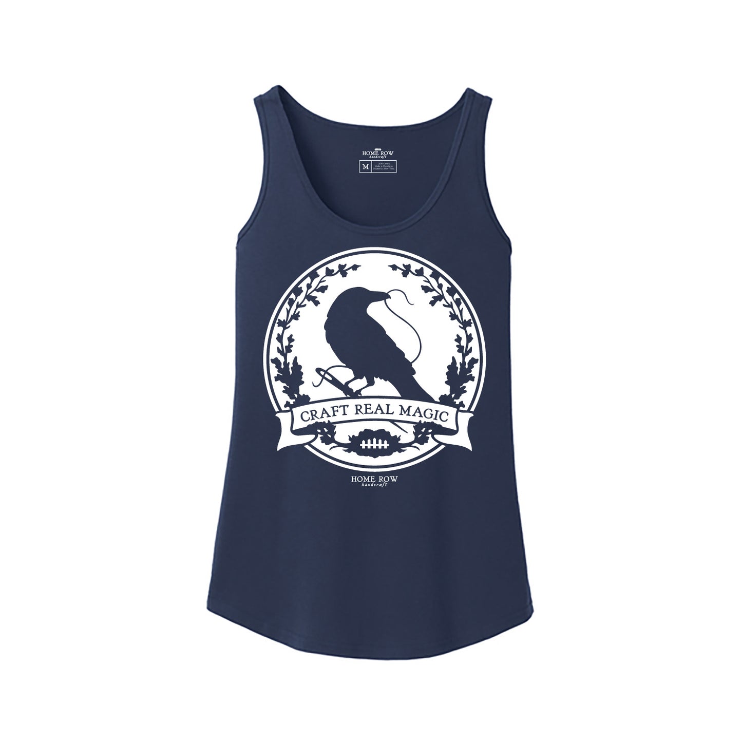 Fitted Cotton Tank - Crafty Crow