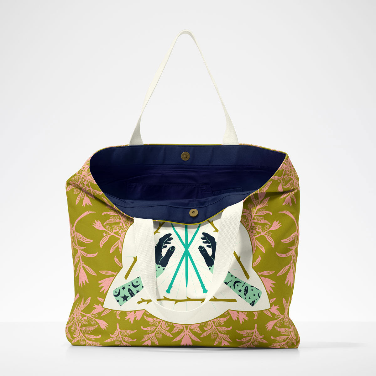 Market Tote - Ruler Of Wands Knit - Sunbeam