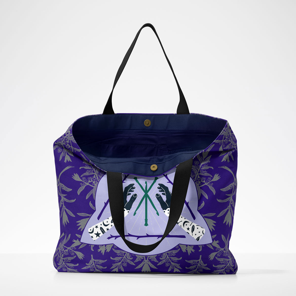 Market Tote - Ruler Of Wands Crochet - Moonbeam
