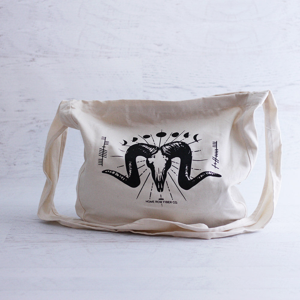 Organic Cotton Tote Bag (Moon Theme)