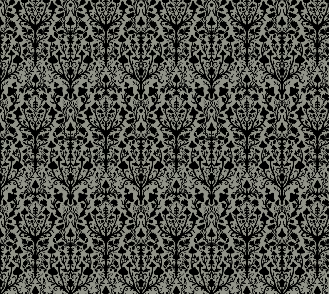 Mushroom Damask - Underdark Color