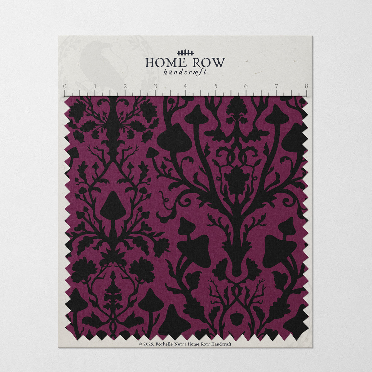 Mushroom Damask - Winterberry Color