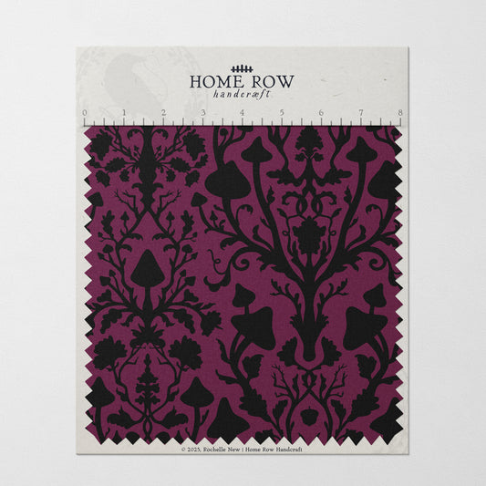 Mushroom Damask - Winterberry Color