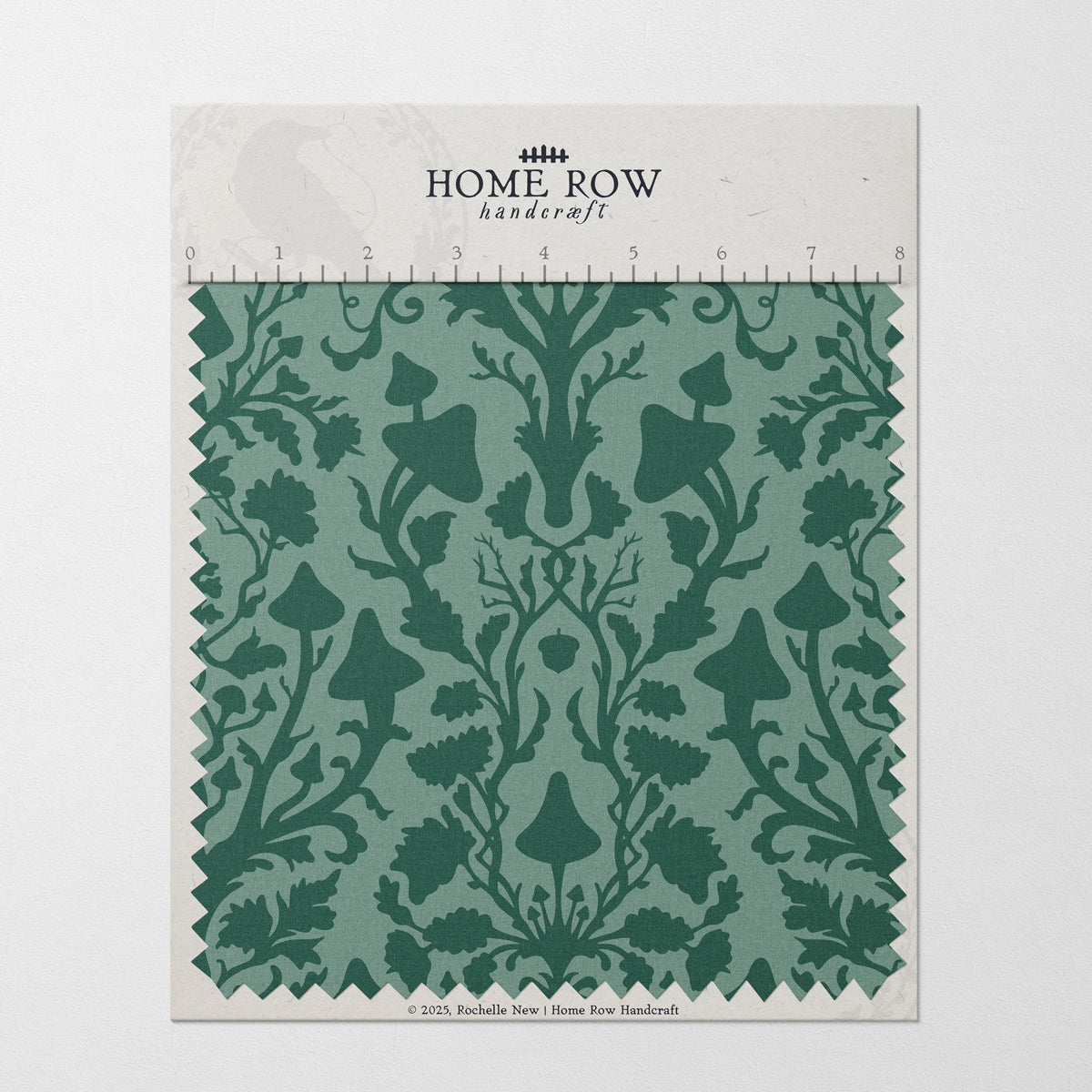 Mushroom Damask - Wintergreen Color