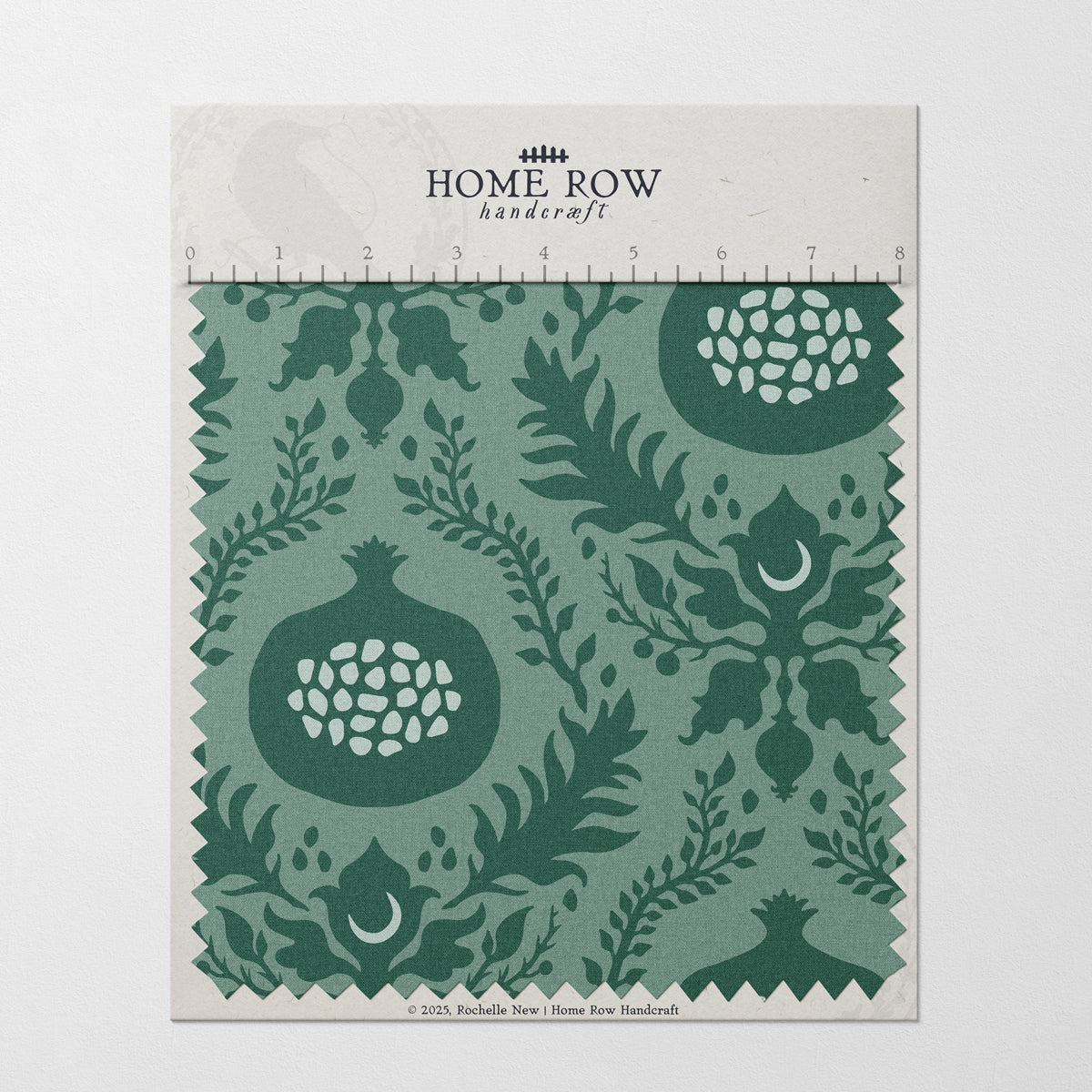 Pomegranate Damask - Wintergreen Color
