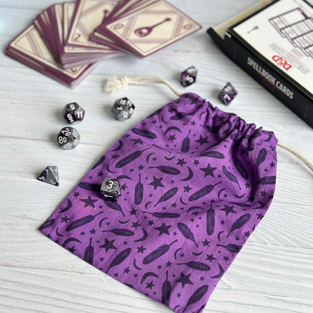 Tarot/Dice Pouch - Purple