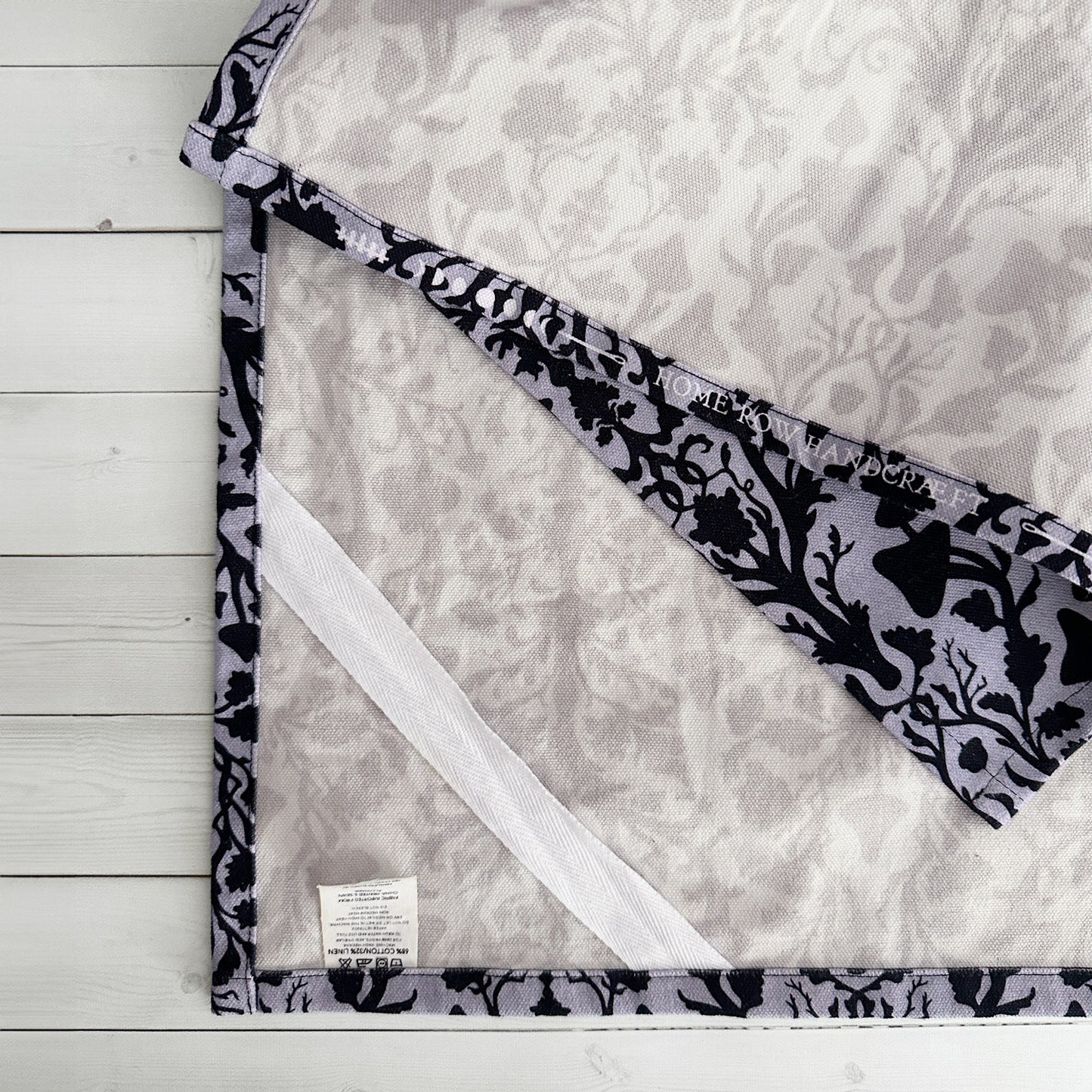 Tea Towel - Mushroom Damask - Purple